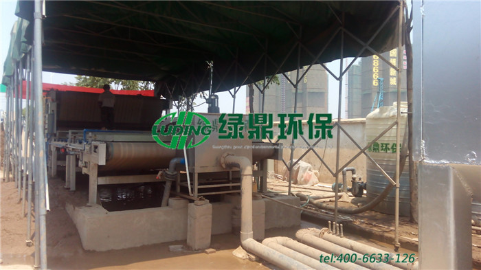 帶式壓濾機處理市政污泥、打樁污泥泥漿案例 2