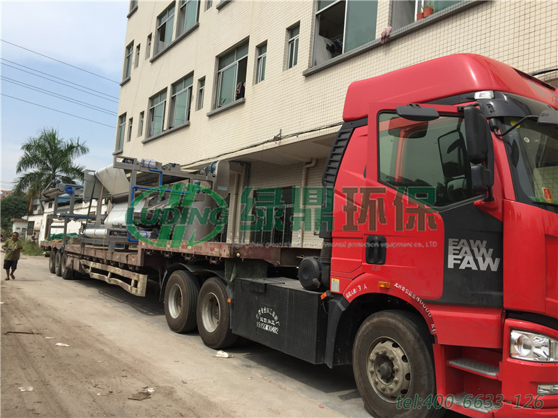 汕頭澄海帶式壓濾機(jī)處理建筑污泥案例 2