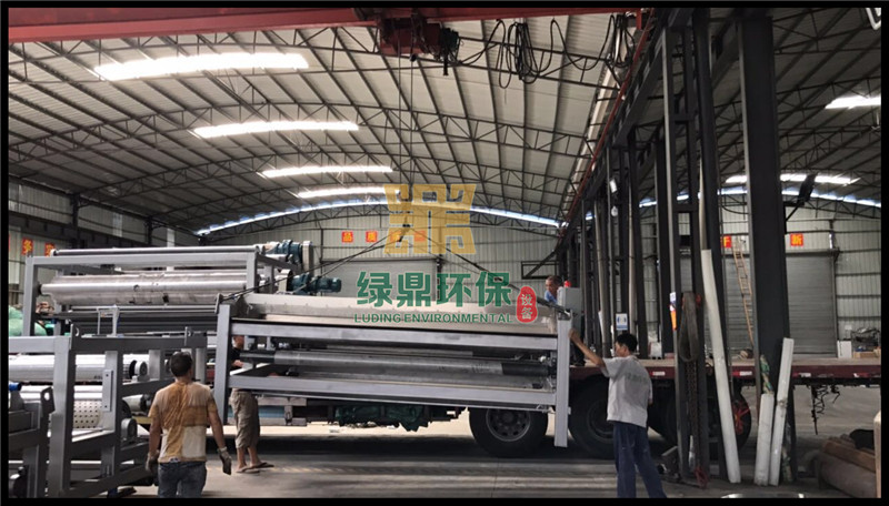 帶式壓濾機用于安平黑臭水體整治項目